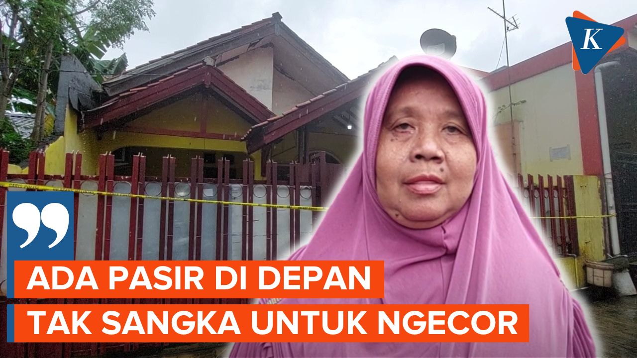 Timbunan Semen dan Pasir Terlihat Sebelum Jasad 2 Wanita yang Dicor Ditemukan di Bekasi
