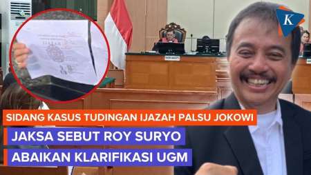 Jaksa Sebut Roy Suryo Abaikan Klarifikasi UGM Soal Keaslian Ijazah Jokowi