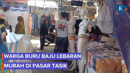 Warga Serbu Pasar Tasik Cideng Jakpus, Berburu Baju Lebaran Murah