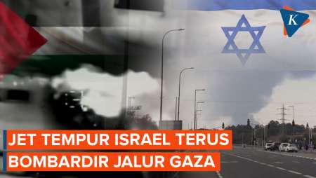 Detik-detik Rekaman Jet Tempur Israel Bombardir Jalur Gaza