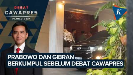 Momen Prabowo dan Gibran Berkumpul Sebelum Debat Cawapres