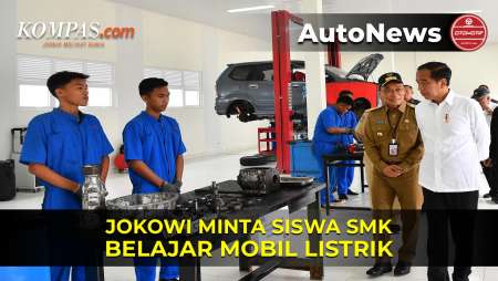 Sambut Era Elektrifikasi, Jokowi Minta Siswa SMK Belajar Mobil Listrik