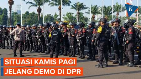 Antisipasi Demo, Ribuan Petugas Jaga Gedung DPR