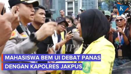 Momen Mahasiswa BEM UI Debat Panas dengan Kapolres Jakpus