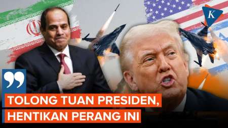 Presiden Mesir Desak Trump Hentikan Perang Di Iran