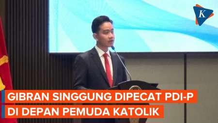 Momen Gibran Singgung Dipecat PDI-P di Acara Pelantikan PP Pemuda Katolik, Hadirin Tertawa 