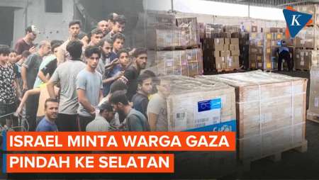 Israel Izinkan Bantuan Masuk Gaza, Penduduk Diminta Pindah ke Selatan