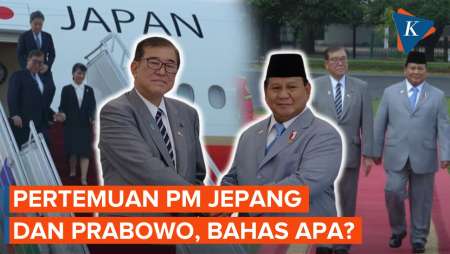 Momen PM Jepang Tiba Disambut Langsung oleh Prabowo Subianto  di Istana Negara RI