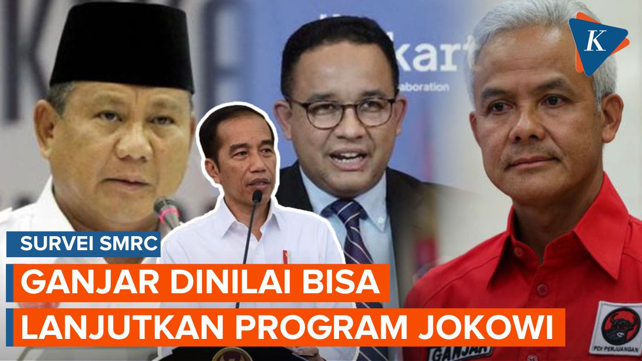 Survei SMRC: Ganjar Dinilai Paling Bisa Melanjutkan Program Jokowi, Disusul Prabowo