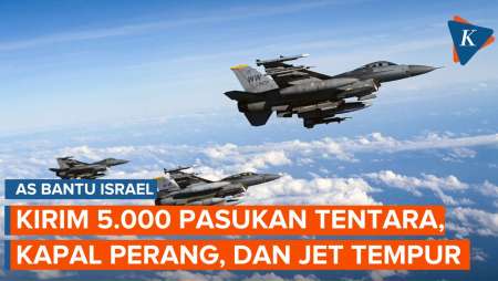 Bantu Israel, AS Kerahkan Kapal Induk Gerald R Ford, Jet Tempur F-16, dan 5.000 Tentara