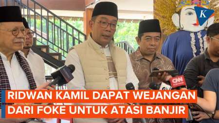 Ridwan Kamil Ungkap Dapat Wejangan dari Foke untuk Atasi Banjir Jakarta