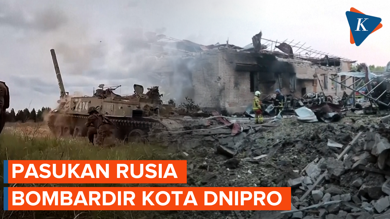 Rusia Bombardir Kota Dnipro dengan 16 Rudal dan 20 Drone