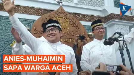 Momen Anies-Muhaimin Kunjungi Aceh Usai Pilpres, Disambut Meriah lalu Naik…