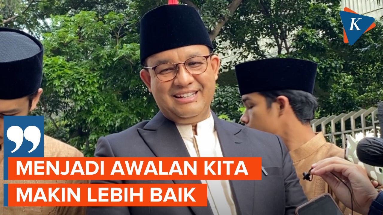 Pesan Anies Baswedan Usai Shalat Idul Fitri di Masjid Istiqlal Bersama Keluarga