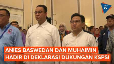 Momen Anies-Cak Imin Diteriaki 'AMIN Menang' Saat Hadiri Deklarasi Dukungan…