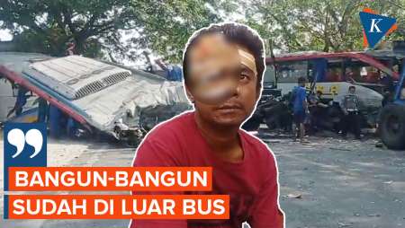 Kecelakaan Bus Sugeng Rahayu Vs Eka: Penumpang Tak Sadar, Tahu-tahu di Luar Bus