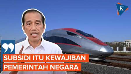 Jokowi Sebut Subsidi Tiket Kereta Cepat Merupakan Kewajiban Negara