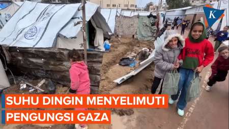 Hujan dan Suhu Dingin Perburuk Kondisi Gaza, Pengungsi Bingung Harus Apa