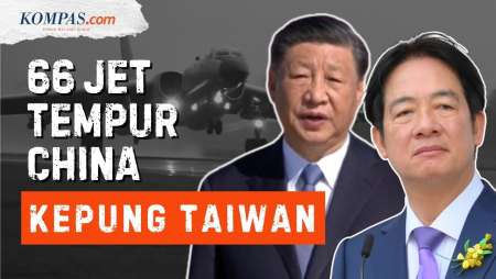 Rekor! China Kepung Taiwan dengan 66 Jet Tempur