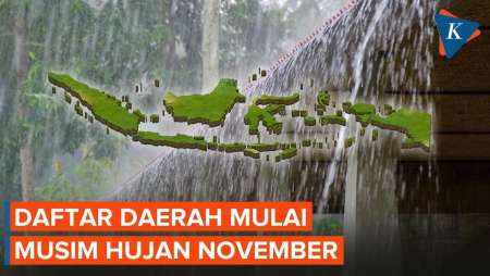 Musim Penghujan Mundur, Daerah Mana Yang Mulai Diguyur Hujan November 2026?