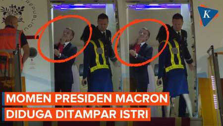 Momen Presiden Perancis Diduga Ditampar Istri Saat Tiba di Vietnam