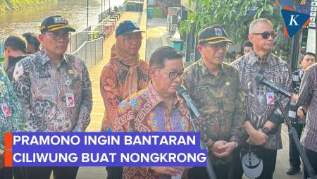 Pramono Ingin Sulap Bantaran Ciliwung Jadi Tempat Nongkrong