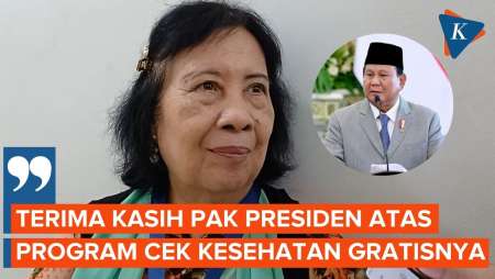 Senangnya Lansia Ikut Cek Kesehatan Gratis, Langsung Puji Prabowo 