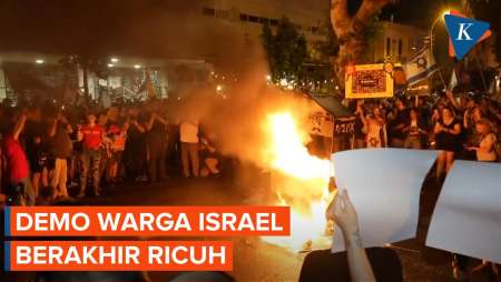 Warga Israel Demo Tuntut Pemerintahan Netanyahu Mundur, Berakhir Bentrok dengan Polisi
