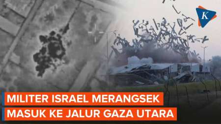 Rekaman Pasukan Israel Beroperasi di Jalur Gaza, Memutus Wilayah Utara