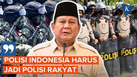 Di Hadapan Panglima TNI-Kapolri, Prabowo: Harus Jadi Polisi Rakyat, Bukan Tentara Bayaran