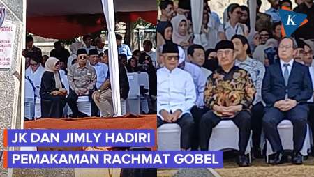 Momen Jusuf Kalla Dan Jimly Hadiri Pemakaman Rachmat Gobel