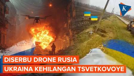 Detik-detik Drone Tempur Rusia Serbu Ukraina
