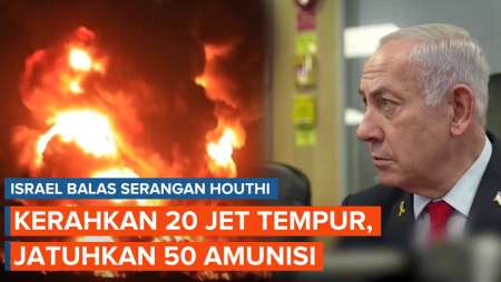 Cara Israel Serang Balik Houthi, Kerahkan 20 Jet Tempur, Jatuhkan 50 Amunisi