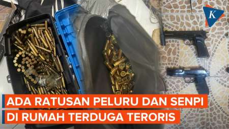 Ratusan Peluru dan Bendera ISIS Ditemukan di Rumah Karyawan KAI Terduga Teroris