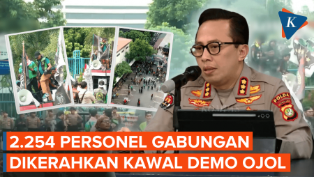 Demo Ojol Hari Ini, 2.254 Personel Gabungan Dikerahkan