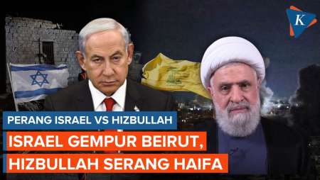 Saling Serang, Israel Gempur Beirut Selatan, Hizbullah Serang Kota Haifa