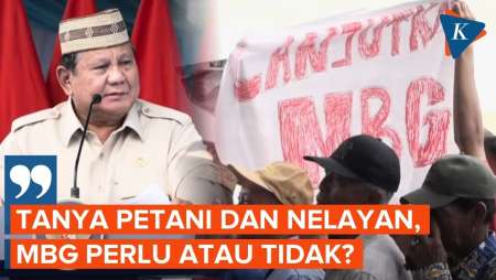 Di Depan Petani Dan Nelayan, Prabowo: MBG Perlu Atau Tidak?