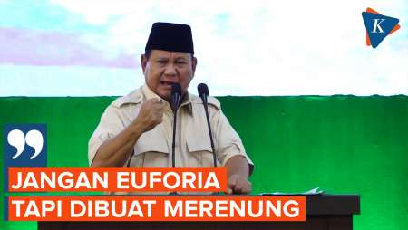 Unggul Real Count, Prabowo: Jangan Euforia tapi Dibuat Merenung