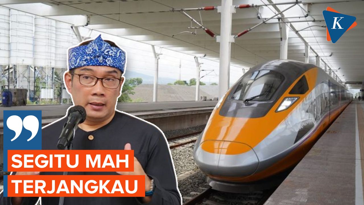 Lebih Mahal dari KA Argo Parahyangan, Ridwan Kamil Sebut Harga Tiket KCJB Terjangkau