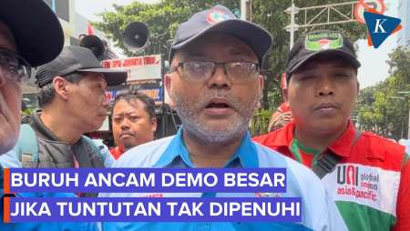 Massa Buruh Ancam Demo Besar Jika 10 Tuntutan Tak Dipenuhi