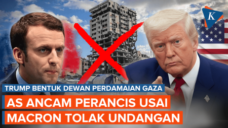 Trump "Bentrok" Dengan Marcon Soal Gaza, Ancaman AS Dapat Balasan