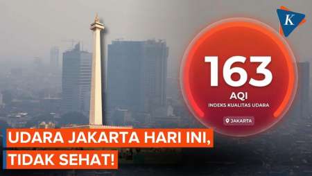 Kualitas Udara Jakarta Terburuk Kedua Hari Ini, Tidak Sehat!