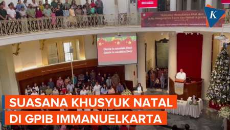 Suasana Khidmat Ibadah Natal di GBIP Immanuel Jakarta