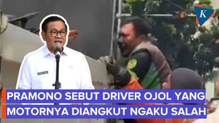 Respons Pramono Soal Ojol Nangis Motornya Diangkut Dishub