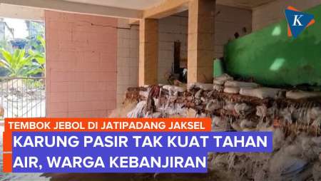 Kondisi Terkini Usai Tembok Roboh di Jaksel Kemarin, Warga Masih Kebanjiran
