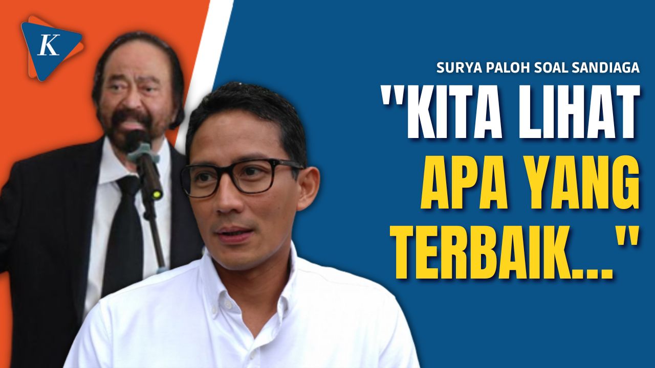 Jawaban Surya Paloh Saat Ditanya Kemungkinan Sandiaga Uno Jadi Cawapres Anies