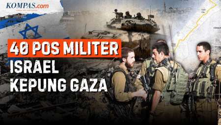 40 Pos Militer Israel Kepung Gaza: Zona Maut Di Balik Peta "Garis Kuning"