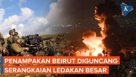 Serangkaian Ledakan Besar Guncang Beirut di Tengah Serangan Israel