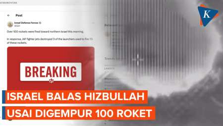 Israel Diserang 100 Roket, IDF Kerahkan Jet Tempur sebagai Balasan