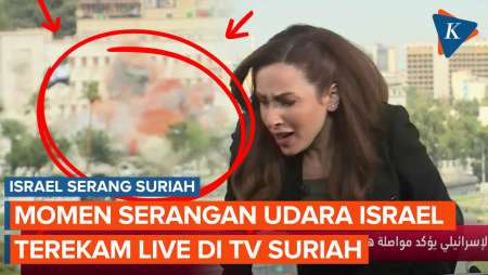 Terekam Live! Begini Detik-detik Serangan Udara Israel Hantam Suriah 